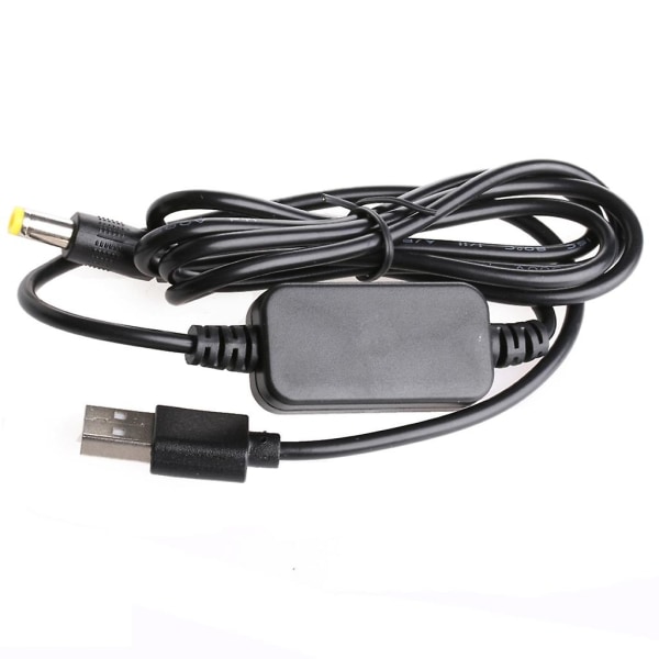 DC-DC-omformerkabel USB 5V til 9V/12V for DC-kontakt 5,5 mm x 2,1 mm Step-up Power Mod [DB]
