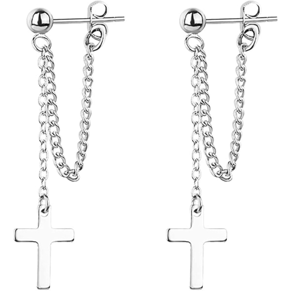 925 Silver Dangle Örhängen För Kvinnor Kedja Tråd Hängande Örhängen Lång Tassel