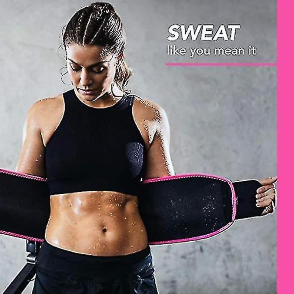 Miesten ja naisten vatsavyö Sweet Sweat Shapewear -korsetti Säädettävä vyö Istuvuus db Black M