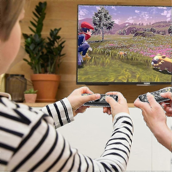 Handkontroll för Nintendo Switch, Ersättning för Switch-kontroller med Dubbel Vibration/Väckning/Skärmdump [Db]