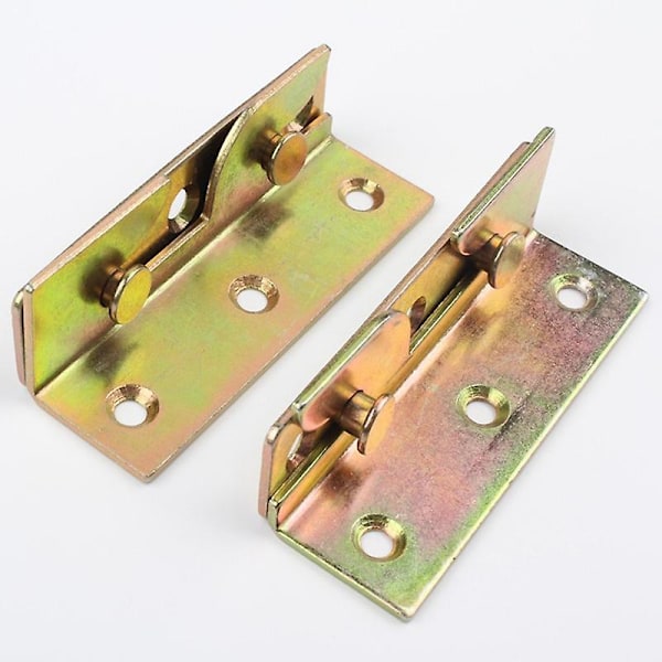 Sängynlaidankannatin - Sängynlaidan kiinnikkeet - Raskaan sarjan ei-upotettava - 4 kpl sarja (ruuvit mukana) [db] color zinc