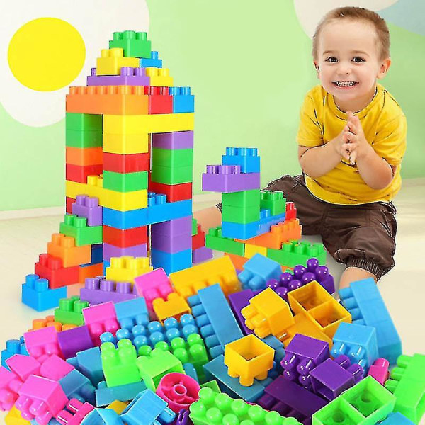 Store byggeklosser for alle aldre - Klassiske byggeklosser for gutter og jenter - Bursdagsgave Db 80Pcs