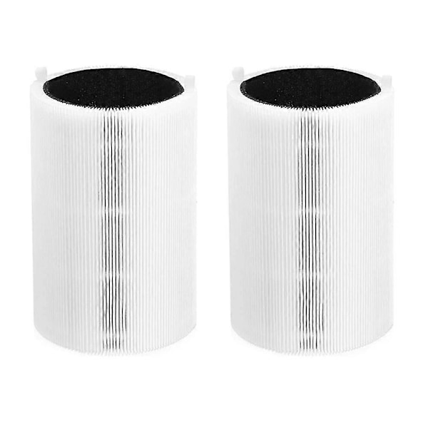 2 stk HEPA-filter for Blue Pure 411/411+ & 3210 luftrenserfilter Aktivt karbon erstatningsfilter [DB] White