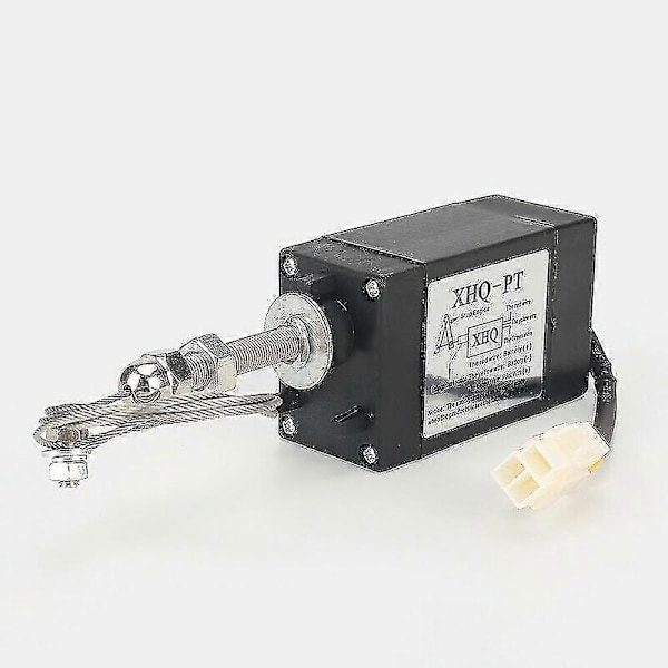 Xhq-pt Off Pull Type Moottorin Lisävaruste Pysäytyssolenoidi (12v Normaalisti Auki) g20241783166 [Db] Black
