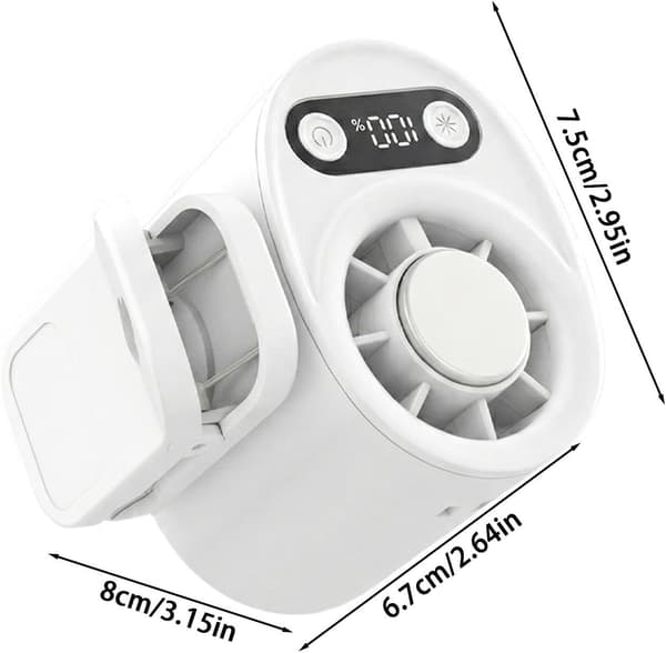 Mini bærbar ventilator, støjsvag om sommeren, 100 blæserhastigheder (DB)