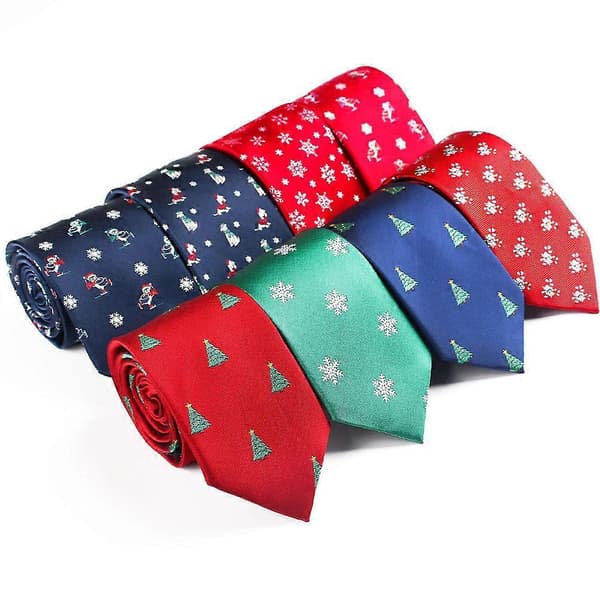 Ferdigknyttet herreslips julefesttilbehør mørkeblå 145x7,5cm polyester 1-pakning[DB]