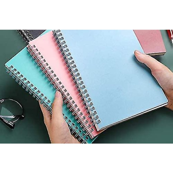 3-packs linjerad anteckningsbok Spiral Notebook Journal Notebook 80 sidor 80 g/m² tjockt linjerat papper med hård cover (a5)