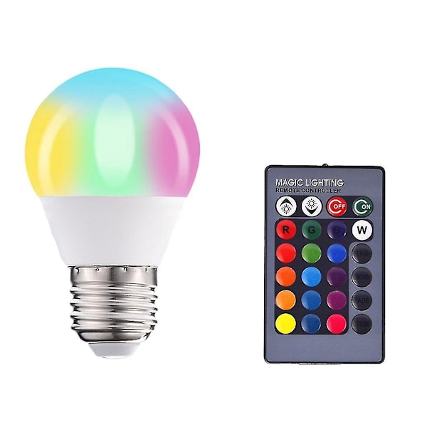 Fjernkontroll for LED-lys pære med minnefunksjon og 5 lysstyrkenivåer [DB]