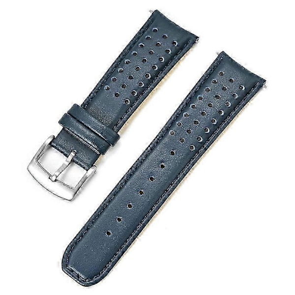 Til Citizen Blue Angels I II III AT8020/JY8078 Urrem Læderrem 23MM [DB] Blue Line