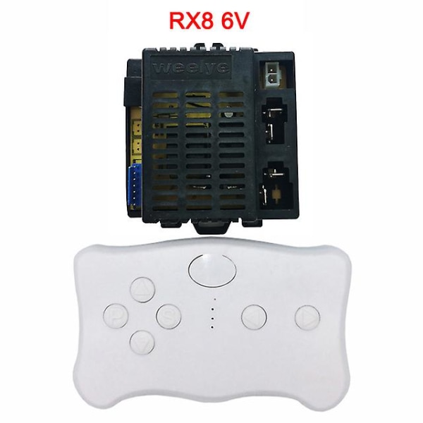 Wellye Børns Elektriske Legetøjsbil Bluetooth Fjernbetjening, Controller Med Jævn Startfunktion 2.4g Bluetooth Sender [DB] RX8 6V full set