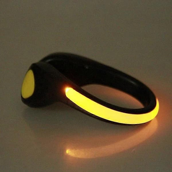 2-pack LED-skolampor för nattvarning, reflekterande löpning, Lamm db Yellow