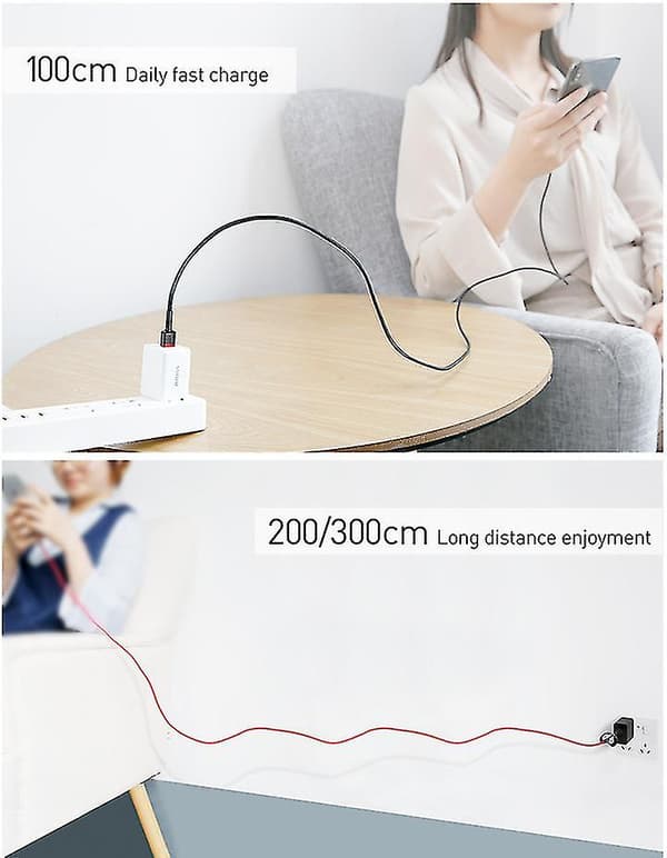 Apple Datakabel Hurtigopladning Datakabel Iphone Opladningskabel [db]