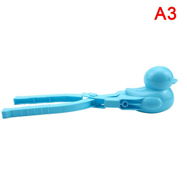 Ankformad snöbollsmaskin klämma 1 st barn utomhus vinter snöform roliga leksaker Db Light Blue 1pc