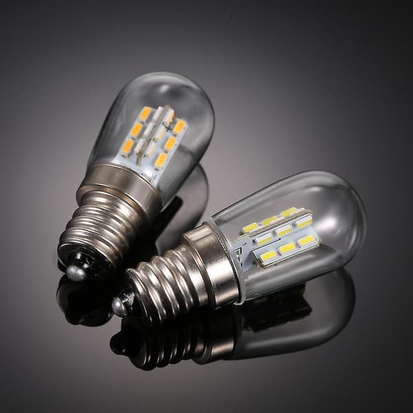 AC220V LED Mini Kylskåpslampa E12 Lampfot Hållare SMD3014 [DB] White