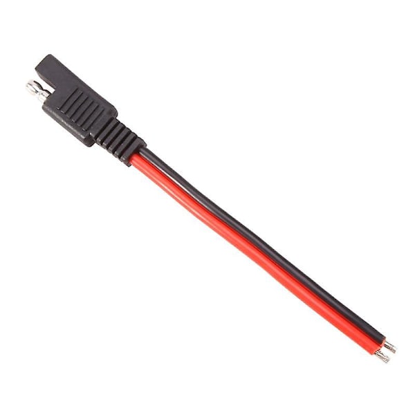 10 stk. 15CM SAE 2-polet Hurtigkobling Afbrydelsesprop 14AWG SAE Forlængerkabel Ledningsnet til Mot [DB] As Shown