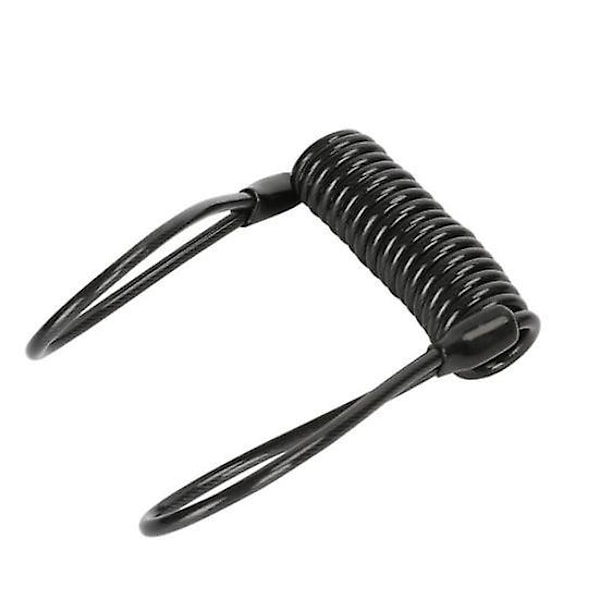 Påminnelse Kabel för Skivbromslås 120CM Infällbar Ståltråd Ljus Färg Motorcykel Mountainbike Stöldskydd Säkerhet Skivbromslås Varningsrep db black