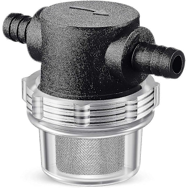 Vattenpumpssil, 3/8 tums slangnippel In-line Sil Vridbar Rörspruta Filter För Vattenpump 12v Dc 80psi Husbil [db]