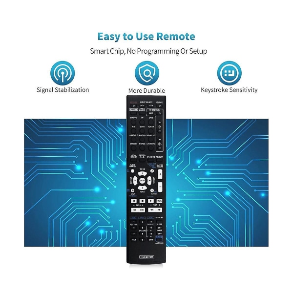 Axd7565 Replace Remote For Pioneer Vsx-324-k Axd7565 Vsx-819h Vsx-828-s Vsx-921 Home Theater Audio Video Receiver System [DB]