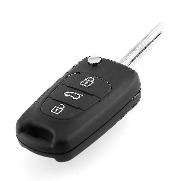 2 kpl taittuva avaimenperä 3 napilla Kia Sorento Sportage Cerato Rio [DB] Black 2 Pcs