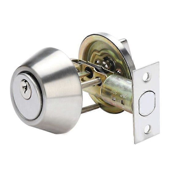 Dimadebolt Sylinder, Klassisk Kombinasjonsdørlås, Dobbel Sylinder Satin Nikkel [DB]