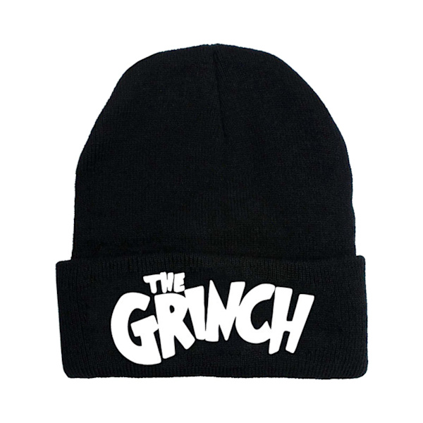 Hvordan Grinch Stjal Julen Strikket Beanie Hat Unisex Mænd Kvinder Vinter Varmt Hat {Db} Black F