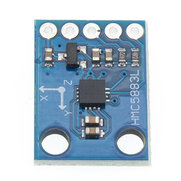 2 st -273 3V-5V HMC5883L Triaxlig Kompass Magnetometer Sensormodul Treaxlig Magnetiskt Fält M db blue