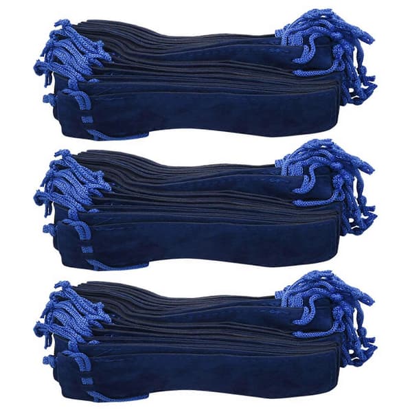 150 stk. blå fløyelspennepose, enkel pennepose, blyantpose [DB] Blue