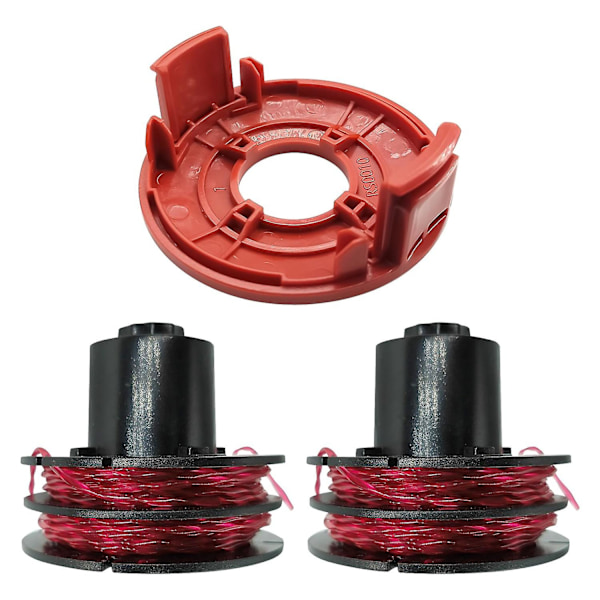 AL-KO GTE 350 / GTE 450 / GTE 550 -ruohotrimmereihin 6 siimapuolaa + 1 puolan suojus, 112966 DCQW [Db] Multicolor 2 Spool + 1 Spool Cap