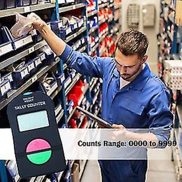 2 st elektronisk räknare, digital handräknare elektronisk manuell klickare med snodd addera subt [DB]