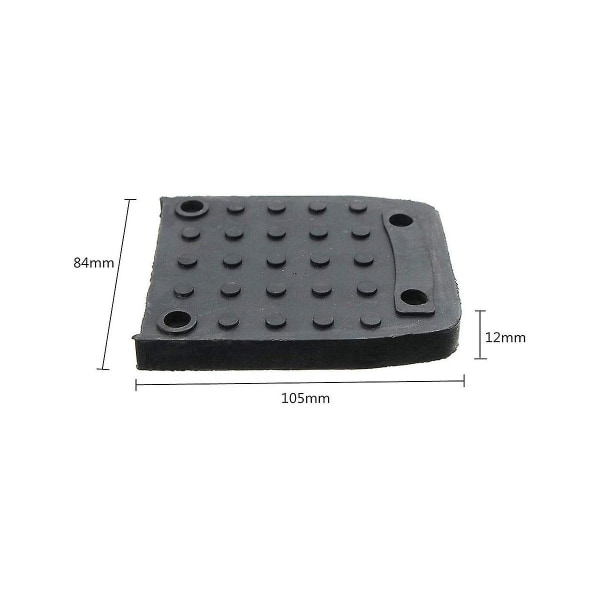 Styltsåler Anti-pads for gips, 4 stk Stylt såler erstatningssett, ikke-fotputer, konstruksjon T [DB] Black