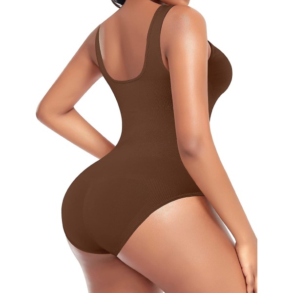 Slankende bodysuit Shapewear til kvinder - Tummy Control Seamless Sculpting Body Shaper Toppe