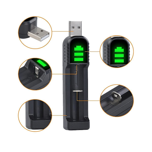 2 stk. Aaa 4a Nimh Genopladelige Batterier Med Batterioplader