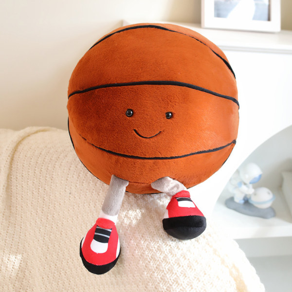 Søt ins stil basketball fotball baby dukke dukke ball plysj leketøy gutter og jenter pute valentine gave [DB] Football baby 28cm