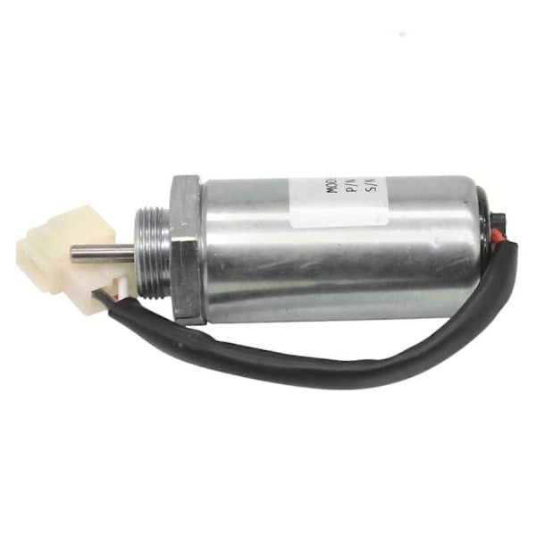 Grävmaskin Motorstopp Solenoid för ISUZU EX400 3LD1 3LD2 4LE1 12V 897329-5680 8973295680 [DB] Silver