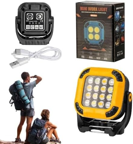 Magnetisk arbeidslys, magnetisk krok vanntette LED-lys - Multifunksjonell belysning sikkerhet for arbeidsplass under skap bilreparasjon camping Tra[DB] A