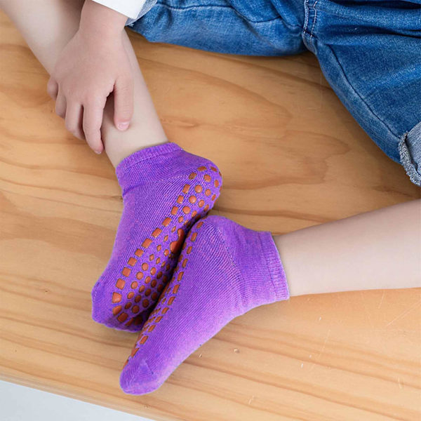 Aikuisille tarkoitetut liukumattomat joogakukat silikonilla pohjassa, kestävät sukat naisille ja miehille paljain jaloin harjoitteluun [DB] Purple