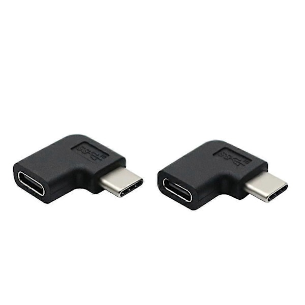 Usb 3.1 Type C Uros - Naaras Muunnin Usb-c Adapteri 90 Asteen Kulmassa [DB]