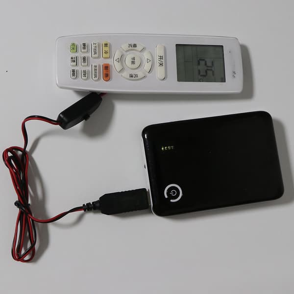 AA Batterieliminator USB Strømforsyning med Bryter Erstatter 2 stk AA Batterier db 2m