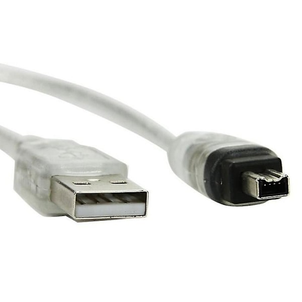 USB Han til Firewire IEEE 1394 4-polet Han iLink Adapterkabel til SONY DCR-TRV75E DV (FW-037) {DB}