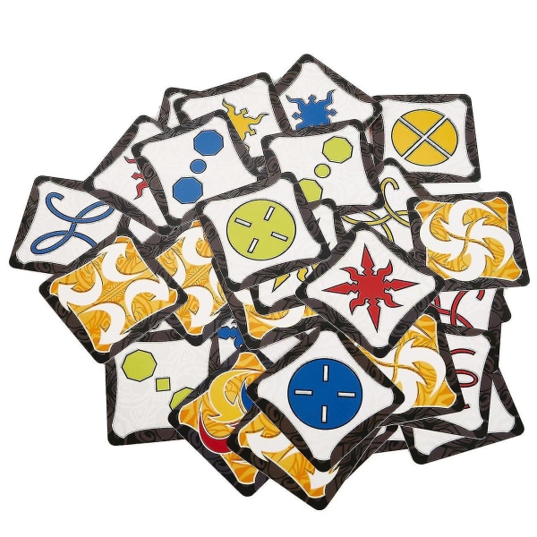 Jungle Brädspel Brun Trä Token Run Fast Pair Forest Speed Party Cards Game [DB]