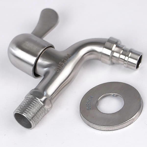 304 Rustfrit Stål Vandhane 1/2' Flow Tap [DB]