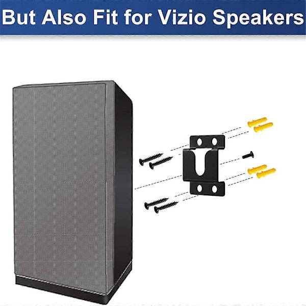 1 par väggfäste för ljudhögtalarstativhållare för S3820W-C0 SB3851-C0 SB4051-D5 S5430W-C2 [db] Black