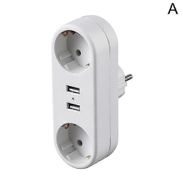 EU Jordveggkontakt Adapter Plugg Forlengelse Strømkontakt Konverter 3500W DB B21U
