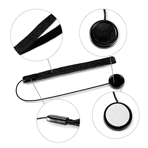 Anti-tapt Anti-Lost Wrist Strap Snøre For Slr Kamera 5stk Linsedeksel Tau [DB]