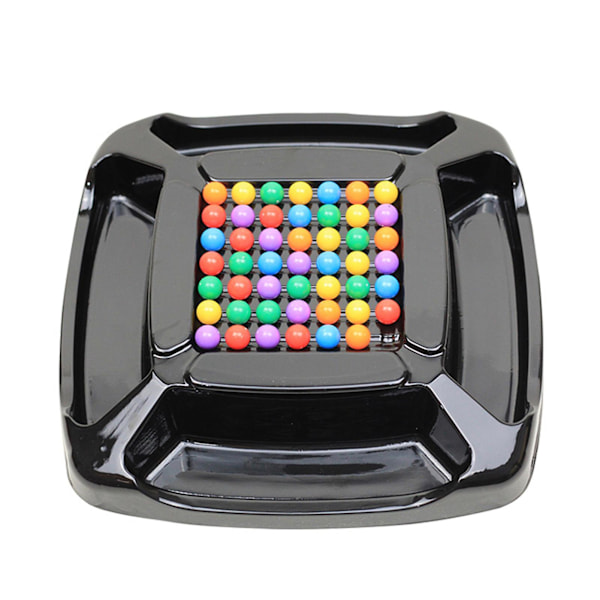 Regnbue Ball Matching Leke Fargerik Morsom Puslespill Sjakkbrett Spill med 48 stk/ 80 stk Fargede Perler for {Db) 48 Particles