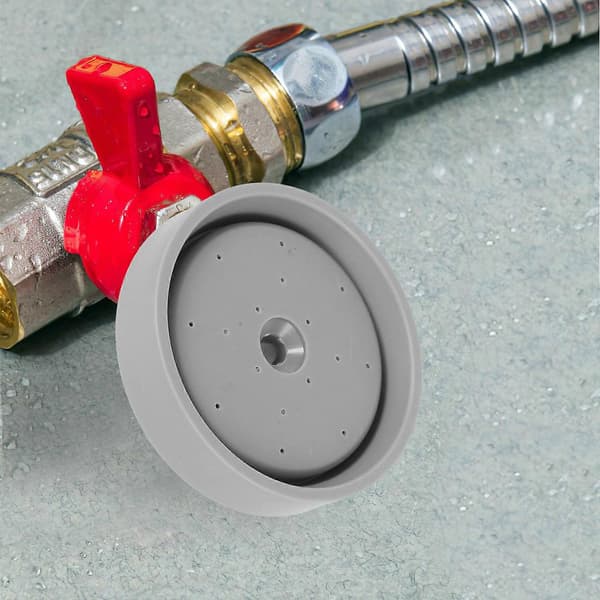 Duschhuvudslock i plast för väggmonterat duschhuvud i silver[DB]