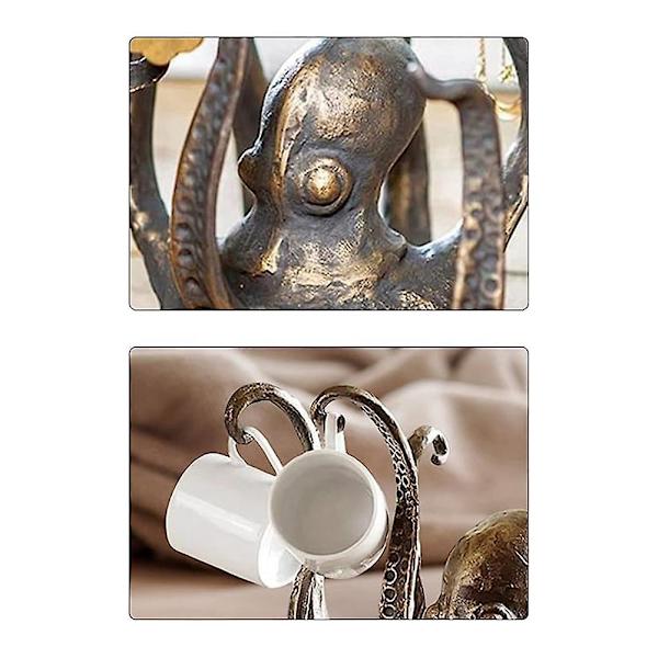 Bläckfisk Kaffe Mugghållare, Retro Stil Resin Bläckfisk Kopphållare, Muggträd För Disk, Smycken Ha