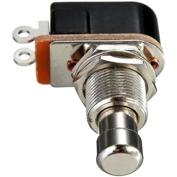 2 stk Spst Momentary Soft Touch Fotbryter Normalt Åpen 2 Pin Stomp Box Trykknapp Fotbryter For Gitar Effektpedal