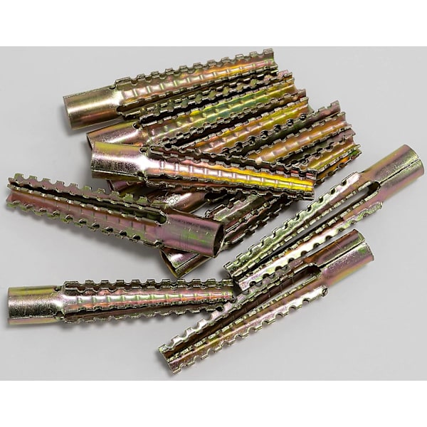 10x Metalliset laajennustulpat - 8x60mm - Kiinnitykseen betoniin, kevytbetoniin, laattalaastiin