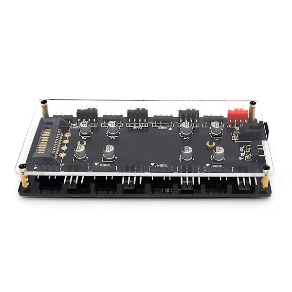 Datamaskin Chassis Vifte Hub Med Beskyttende Film Deksel Pwm Hub Dual 8-bit Hub [DB]